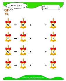 Çıkarma İşlemi Çalışma Sayfaları